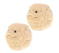 Palline Massaggio Mani in Legno 2 Pezzi, Sferette Lisce