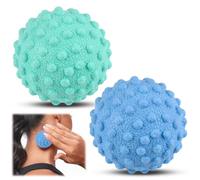 Palline Massaggio, Set 2 Palline Massaggio Piedi Antiscivolo Semirigide, Pallina Massaggiatore Muscolare Tutto il Corpo, Palline Massaggio e Lacrosse Ball, Sfere da Massaggio per Deep Tissue Massaggio