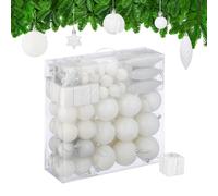 Palline Natale Addobbi Natalizi Palle Colorate Albero Sfere Set 110 Varie Misure