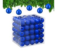 Palline Natale Palle Decorazioni Natalizie Colorate Addobbi Albero ∅ 6cm Set 100