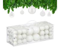 Palline Natalizie Colorate Decorazioni Palle Natale Addobbi Festa Chic Set 76