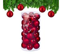 Palline Natalizie Palle Natale Addobbi Festosi Decorazioni Colori Festa Set 30