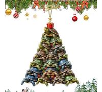 Palline Natalizie per Albero - Ciondolo Decorativo per Natale e Vacanze | Decorazione in Acrilico 2D a Forma di Tartaruga Marina per Arredamento Finestra Parete