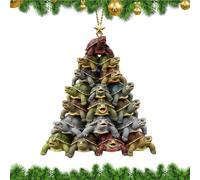 Palline Natalizie per Albero - Decorazione Festività con Ornamento Stagionale - Forma Tartaruga Marina Acrilica 2D per Decorare Porta Giardino Corona Parete Festa Casa