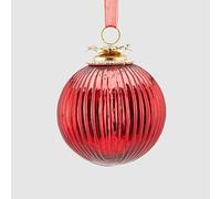 Palline Natalizie Rosse in Vetro Ø 10 cm - Confezione da 6 Pezzi - Enzo de gasperi