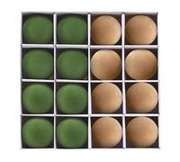 Palline Ornamento Natalizio Peluche Estetico in un Bellissimo Set di 16 Pezzi