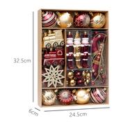 Palline per albero di Natale addobbi 60 mm 50 pezzi per esposizione feste natali