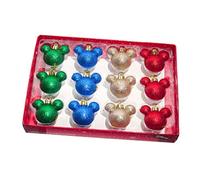 Palline per albero di Natale, decorazione per albero di Natale, Disney Topolino Minnie, Topolino e Minnie, 12 pezzi, multicolore
