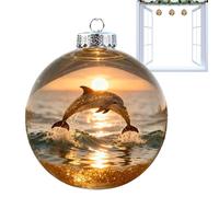 Palline per albero di Natale, decorazioni 3D per feste, a forma di tartaruga, delfino, uccello, ornamenti natalizi, per feste, vacanze, soggiorno, mensola da parete, auto, fattoria, ufficio, patio