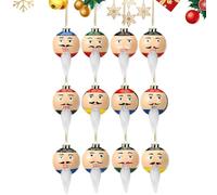 Palline per albero di Natale, fascino con 12 facce, 12 pezzi, infrangibili, decorazioni per albero di Natale, per feste, Halloween, compleanni, matrimoni, interni ed esterni