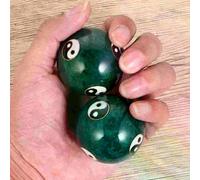 Palline per il rassodamento Baoding Massaggio cinese con pietre preziose per le mani Esercizio per la