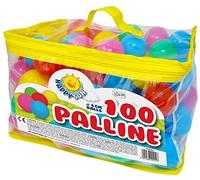 Palline per Piscina Colorate Morbide in Gomma per Bambine 1 Anno - Set 100 Pezzi 6 cm Diametro