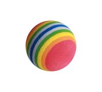 Palline per pratica golf 50 pezzi Palline da allenamento per golf in schiuma EVA per interni Diametro 1,38 pollici per tappetino morbido per colpire il cortile interno ed esterno (Palla a strisce