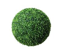 Palline per topiaria artificiale, Decorazione per palla topiaria con foglia verde artificiale da 11 pollici, Decorazione per esterni con palla di bosso in plastica, Palle per topiaria finta Decor