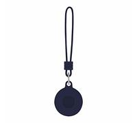 Palline rialzate, adatte per Airtag SmartTracker, custodia in silicone, con portachiavi, per pacchetti, portafogli, supporto GPS per auto (blu scuro, taglia unica)