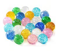 Palline rimbalzanti con glitter per feste di bambini, per festa di nascità, palline rimbalzanti all'ingrosso, riempitivi per sacchetti regalo, riempitivi per cesti da festa, regali di palline super ri