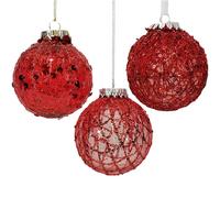 Palline rosse per Albero di Natale sfera palla 10 cm set 12 da Decorazioni natal