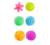 Palline sensoriali per bambini 6 pezzi Palline da massaggio con cattura a mano per bambini con suono BB Presa colorata per, massaggio