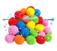 Palline Spugna D'Acqua Riutilizzabili 60 Pezzi di Giocattoli di Spugna | 9 Colori Palline per Piscina Per Bambini Giochi Estivi All'Aperto In Giardino In Spiaggia E Sul