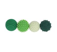 Palline testurizzate in silicone Giocattoli sensoriali per la punta delle dita Design innovativo Antistress Stimolazione sensoriale per viaggi Lavoro Casa Opere d'arte artigianali (Verde)
