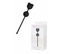 Palline vaginali balls in silicone nero stimolatore pavimento pelvico ovetto srt