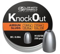 PALLINI KNOCK OUT JSB 5 5 5.5 55 MM per carabina aria compressa PIOMBINI A GAS CO2 cal 22
