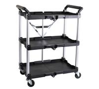 Pallit Carrello di servizio SERVE con rotelle | 3 livelli | 75 kg | 600 x 380mm