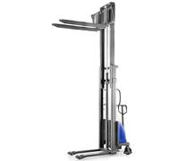 Pallit FLEX-E Carrello Elevatore Semi-Elettrico 1500 kg - Sollevamento 3 m, Batteria Gel 12V/120Ah, Telaio Acciaio Industriale, Garanzia 5 Anni