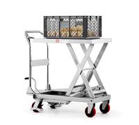 Pallit Piattaforma elevatric INOXX-M idraulica | portata 250 kg | Altezza 890 mm | Tavolo di sollevamento in acciaio inox