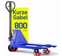 Pallit Transpallet manuale SHORT-P | portata 2500 kg | lunghezza delle forche 800 mm | ruote in PU | breve
