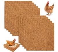 Pallo di posa, 10 % di nidificazione di pollo 12 coccola lavabile per cuccioli naturali comodi per pulcino coop marrone