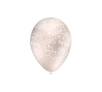 Palloncini 12" (30cm) perla 60 con stampa bianco globo W gli Sposi, 100pz.