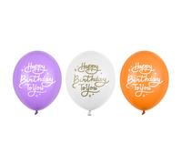 Palloncini 30 cm, buon compleanno a te, mix (1 VPE / 50 pz.)
