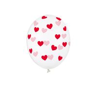 Palloncini 30 cm, cuori, Crystal Clear (1 VPE / 50 pz.)