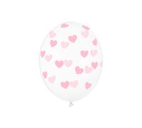 Palloncini 30 cm, cuori, Crystal Clear (1 VPE / 50 pz.)