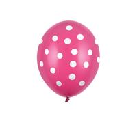 Palloncini 30 cm, punti, rosa caldo pastello (1 VPE / 50 pz.)