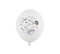 Palloncini 30 cm, unicorno, bianco puro pastello (1 VPE / 50 pz.)
