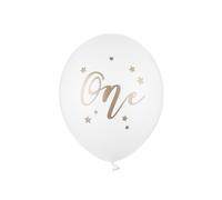 Palloncini 30 cm, uno, bianco puro pastello (1 VPE / 50 pz.)