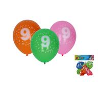 Palloncini 30cm set da 5 con numero 9