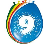Palloncini 9 anni 30 cm - 8 pezzi