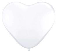 Palloncini a forma di cuore bianchi - 8 pezzi