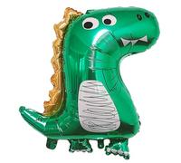 Palloncini a forma di dinosauro, colore verde scuro, gonfiati, 56 cm, decorazione per feste di compleanno, per bambini, decorazione a tema giungla, 2 pezzi