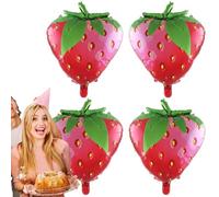 Palloncini a forma di frutta per alimenti vegetali Photo Pro | 4 palloncini a forma di frutta tropicale fragola anguria Jumbo per matrimoni e feste di compleanno, rivelazione di genere