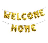 Palloncini a forma di palloncino con scritta "Welcome Home", 40,6 cm