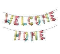 Palloncini a forma di palloncino con scritta "Welcome Home", 40,6 cm