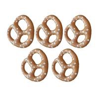 Palloncini a forma di pretzel, 5 pezzi, decorazioni gonfiabili a forma di birra, 38,1 cm, in PVC, per Oktoberfest, Natale, feste e feste a tema ciambella