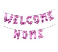 Palloncini a palloncino in alluminio, 40,6 cm, motivo: Welcome Home