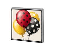 Palloncini a pois rossi gialli neri bianchi unisex spille e spille quadrate leggere bavero distintivo gioielli per abbigliamento scialle cappello