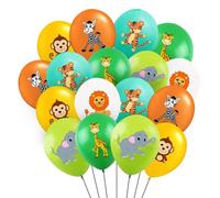 Palloncini Animali, 30 Pezzi 12 Pollici, Giungla Safari, Decorazione per Feste di Animali Selvatici, per Bambini Compleanno Anniversario Feste Carnevale