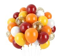 Palloncini arancione e rossi, 60 pezzi da 30 cm, palloncini bianchi arancione e gialli per compleanno, palloncini in lattice rossi e gialli per matrimonio, compleanno, anniversario, decorazioni per